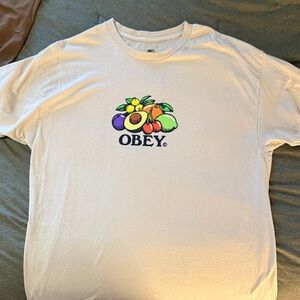 Obey Beige Fruit Graphic Tee